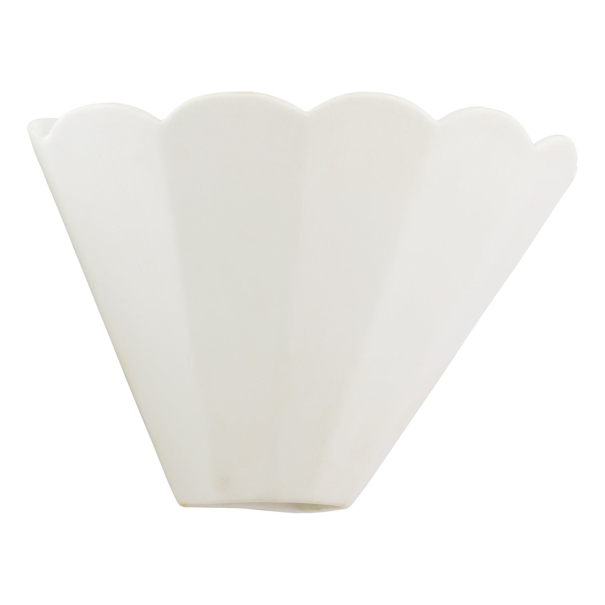 Laura Ashley Scallop Wall Washer White Ceramic