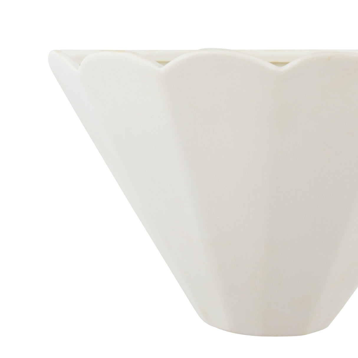 Laura Ashley Scallop Wall Washer White Ceramic