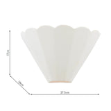 Laura Ashley Scallop Wall Washer White Ceramic