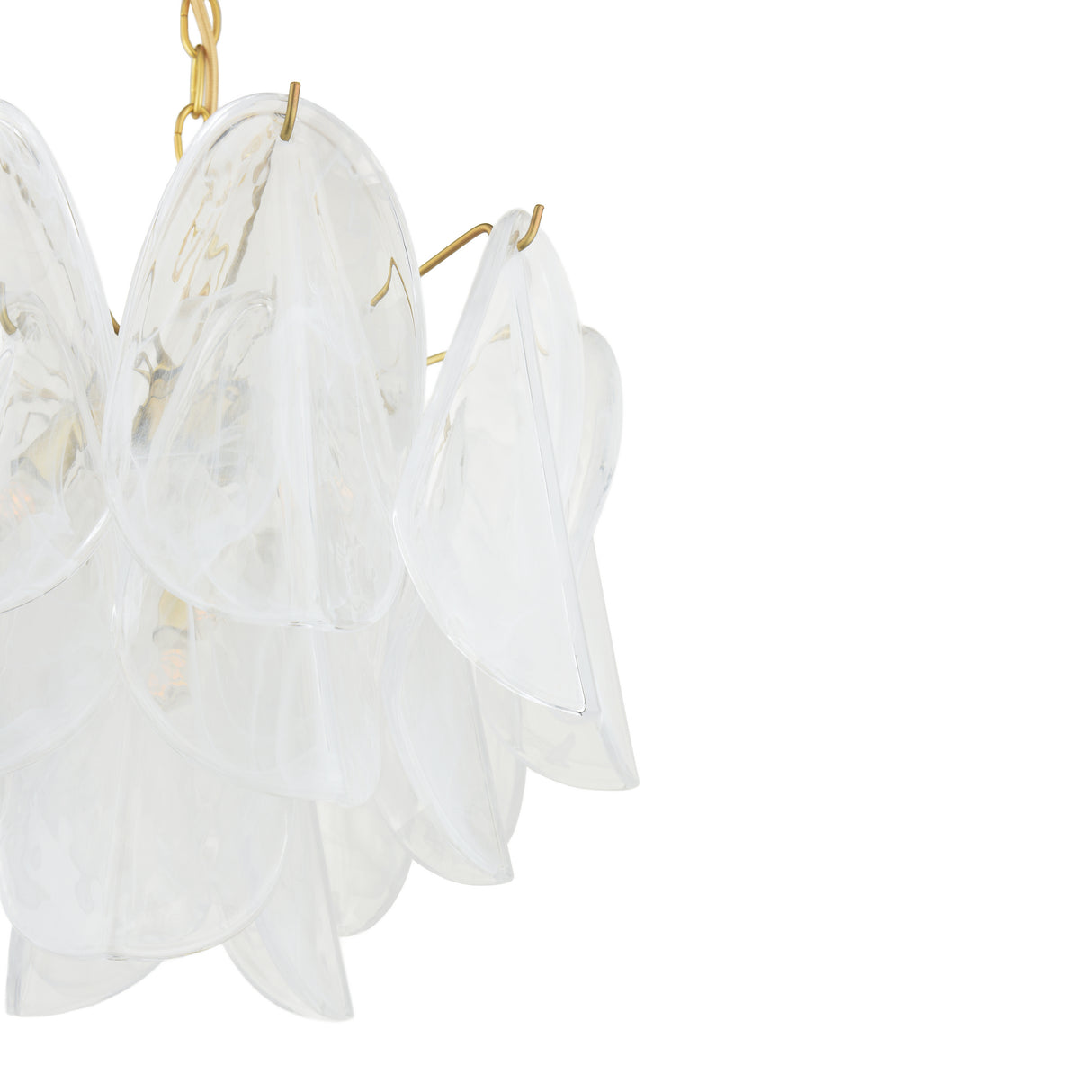 Laura Ashley Stannington 4 Light Pendant Matt Antique Brass and White Glass