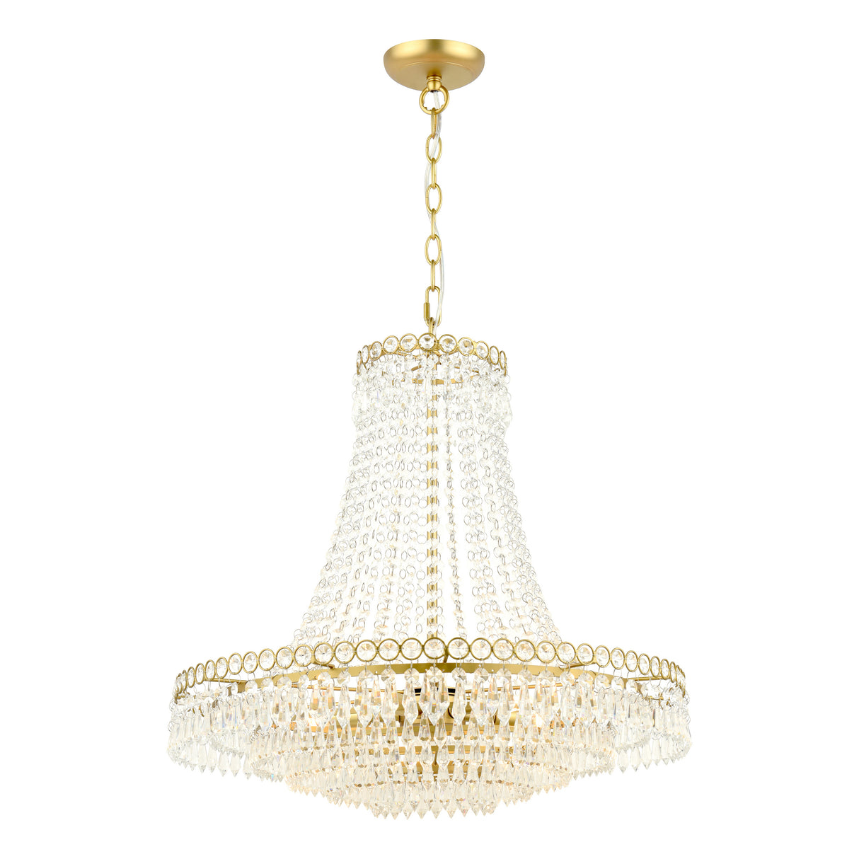 Laura Ashley Enid 5 Light Grande Chandelier Glass and Matt Antique Brass