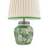 Laura Ashley Colwich Table Lamp Green Ceramic and Antique Brass With Shade