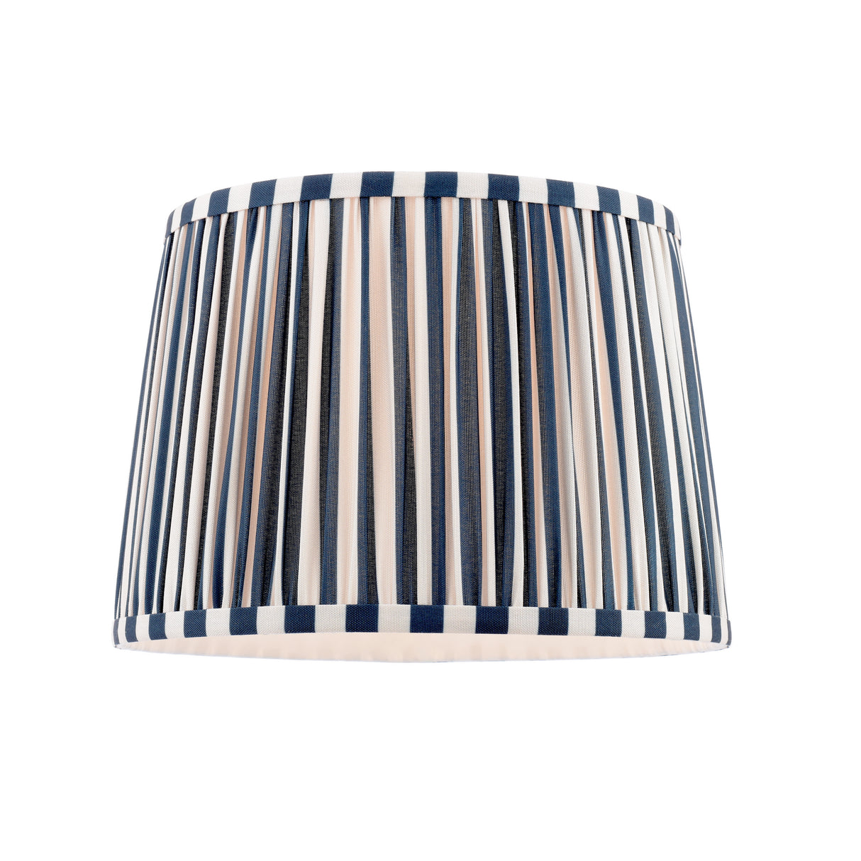 Laura Ashley Denwick Blue Cotton Tapered Drum Shade 30cm/12 inch