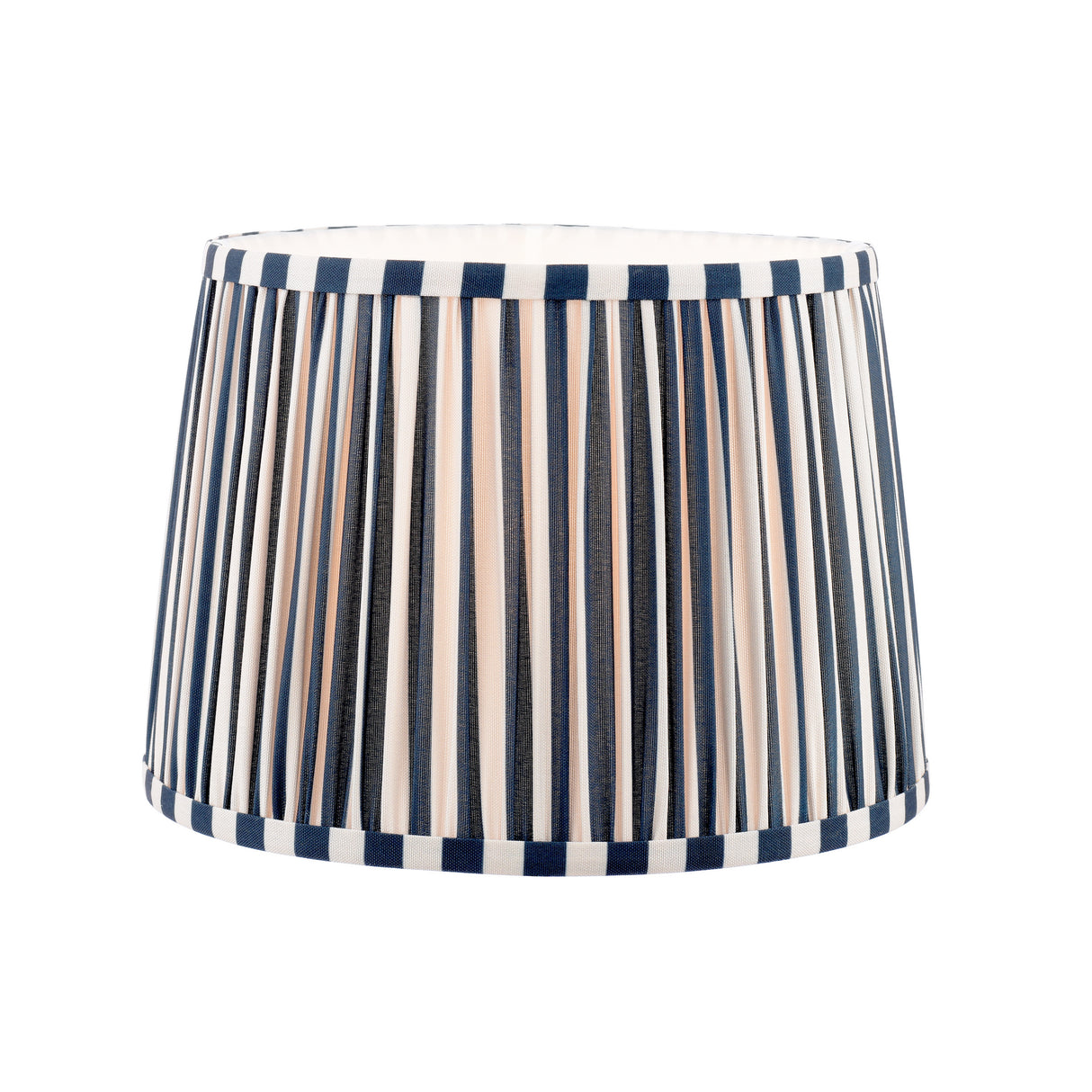 Laura Ashley Denwick Blue Cotton Tapered Drum Shade 30cm/12 inch