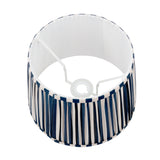 Laura Ashley Denwick Blue Cotton Tapered Drum Shade 30cm/12 inch