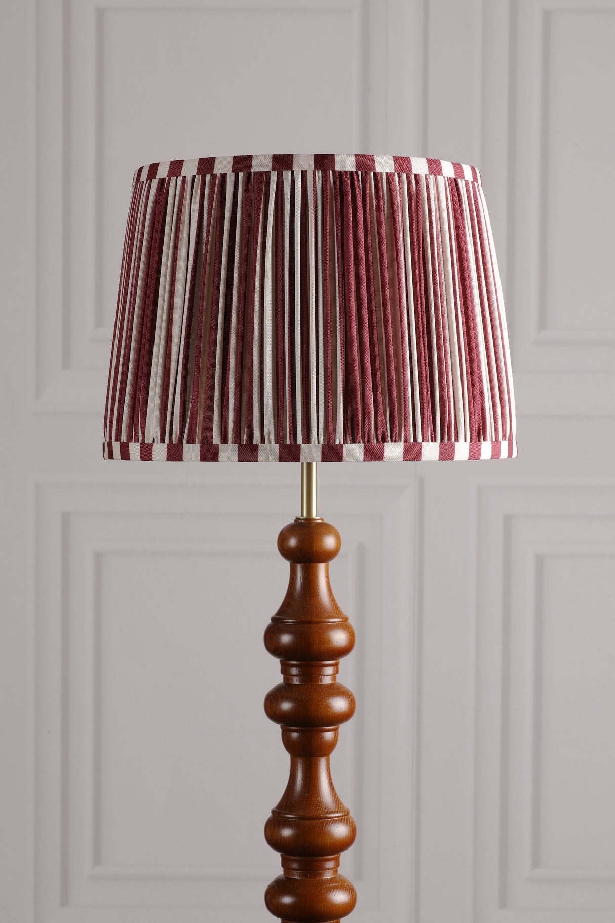Laura Ashley Denwick Red Cotton Tapered Drum Shade 30cm/12 inch