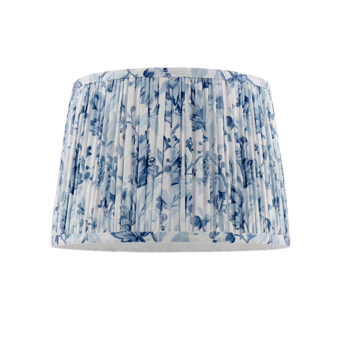 Laura Ashley Adwick Trail Blue Cotton Tapered Drum Shade 30cm/12 inch