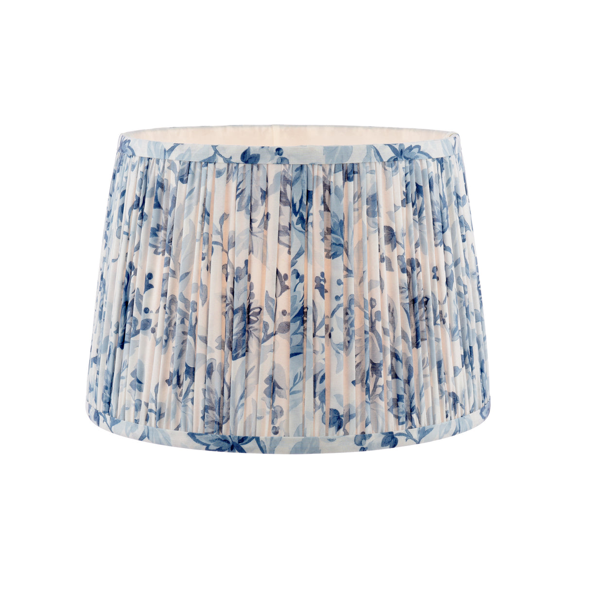 Laura Ashley Adwick Trail Blue Cotton Tapered Drum Shade 30cm/12 inch