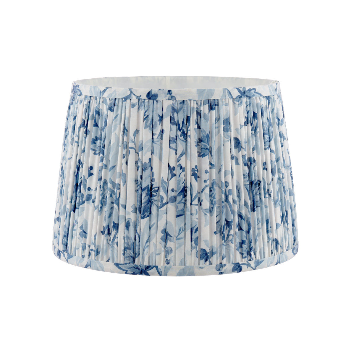 Laura Ashley Adwick Trail Blue Cotton Tapered Drum Shade 30cm/12 inch