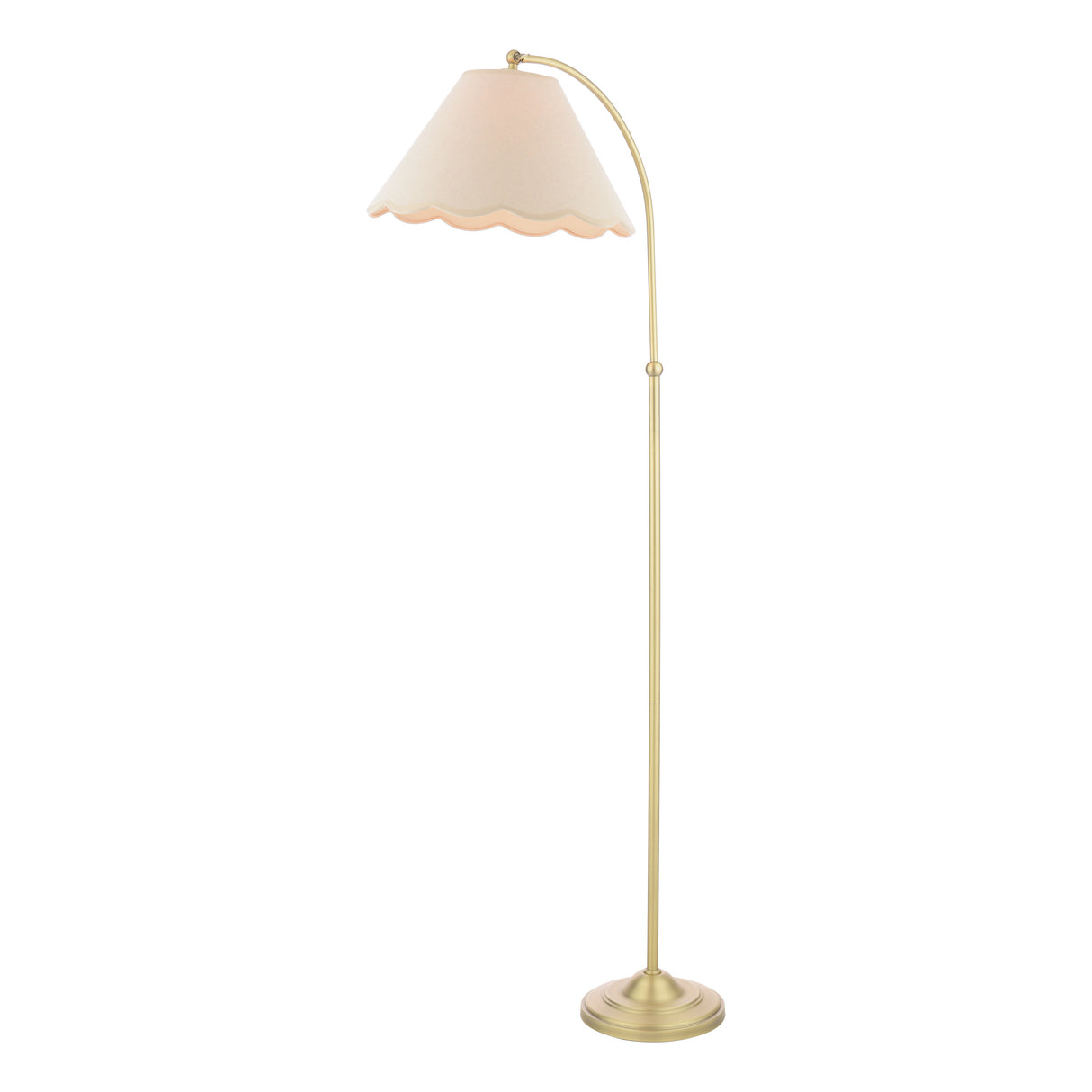Laura Ashley Cordwell Floor Lamp Matt Antique Brass With Shade