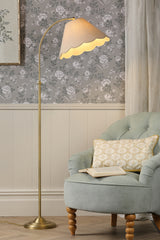 Laura Ashley Cordwell Floor Lamp Matt Antique Brass With Shade