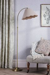 Laura Ashley Cordwell Floor Lamp Matt Antique Brass With Shade