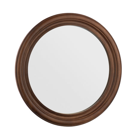 Laura Ashley Round Tate Mirror Dark Wood 60cm
