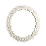 Laura Ashley Round Romsey Mirror Matt White 65cm