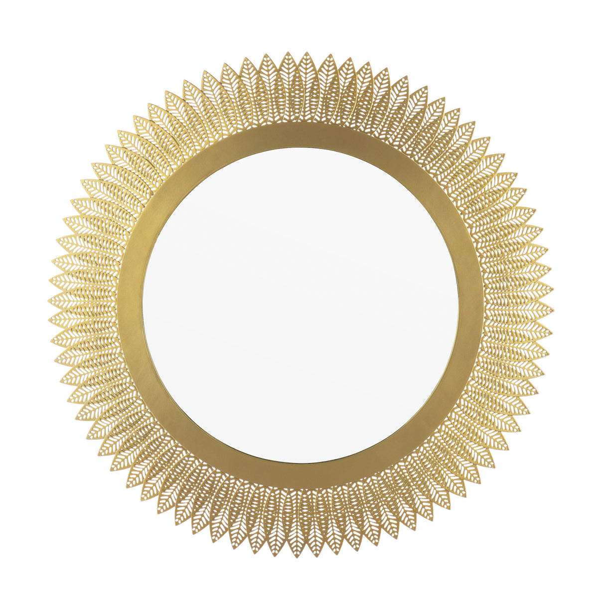 Laura Ashley Round Rushden Mirror Gold 60cm
