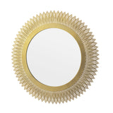 Laura Ashley Round Rushden Mirror Gold 60cm