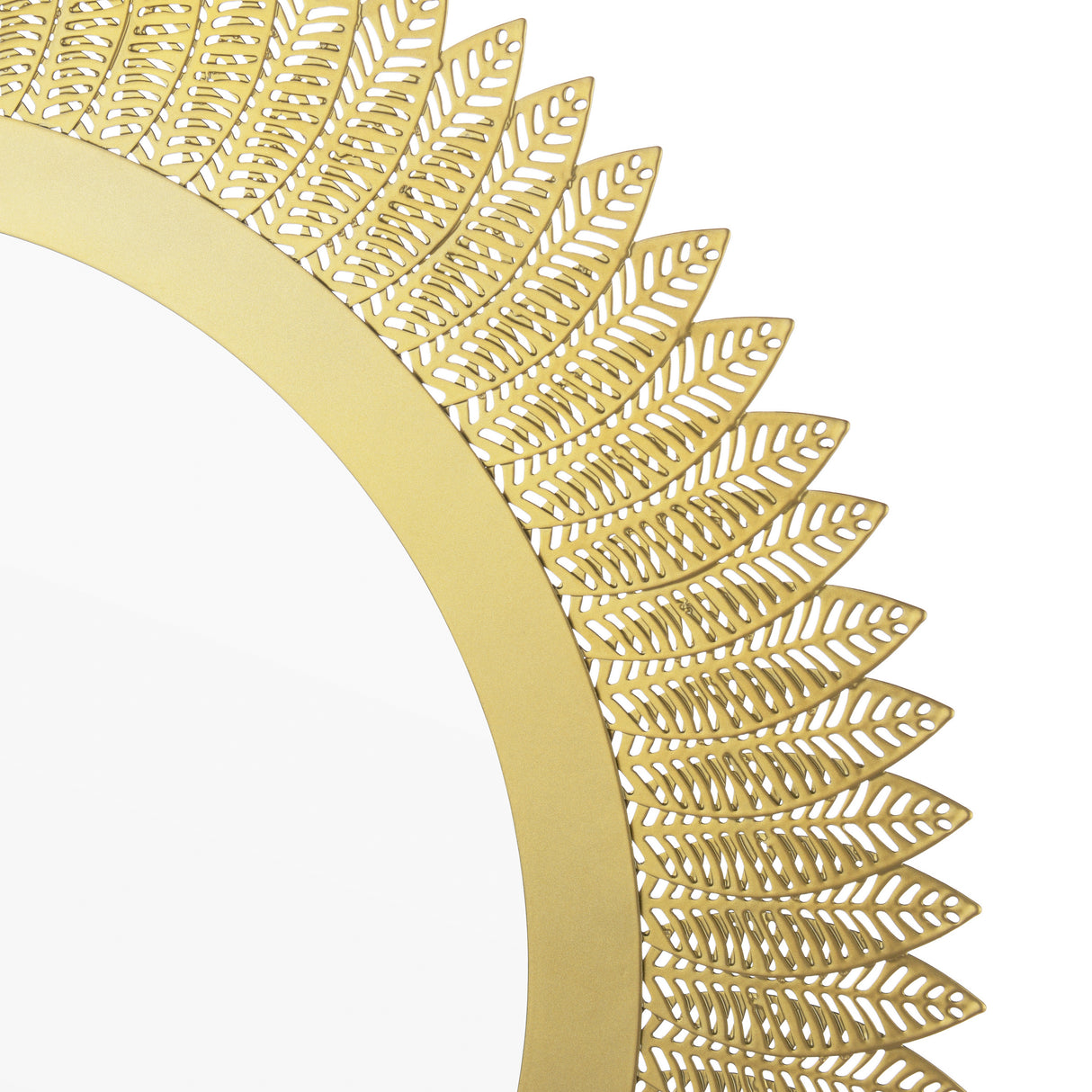 Laura Ashley Round Rushden Mirror Gold 60cm