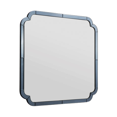 Laura Ashley Martham Square Mirror Smoked Blue 65 X 65cm