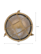 Garden Trading Devonport Round Bulk Head Light Brass