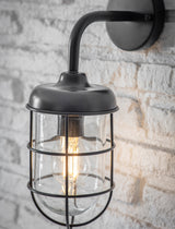 Garden Trading Harbour Wall Light Carbon Black