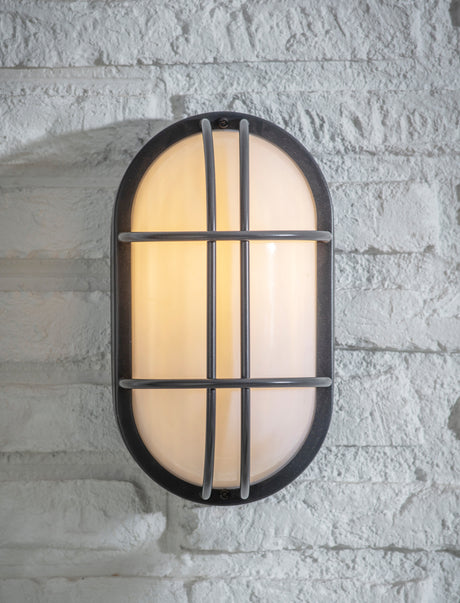 Garden Trading Harbour Bulk Head Light Carbon Black