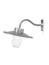 Garden Trading St Ives Swan Neck Light - Galvanised Steel, Silver