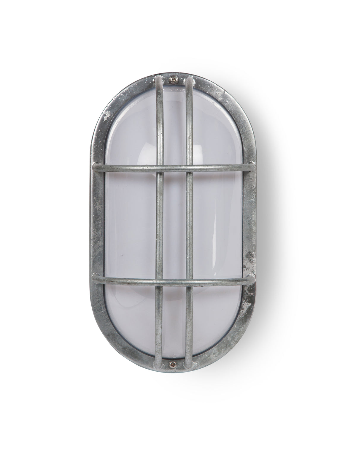 Garden Trading St Ives Bulk Head Light - Galvanised Steel, Silver