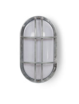 Garden Trading St Ives Bulk Head Light - Galvanised Steel, Silver