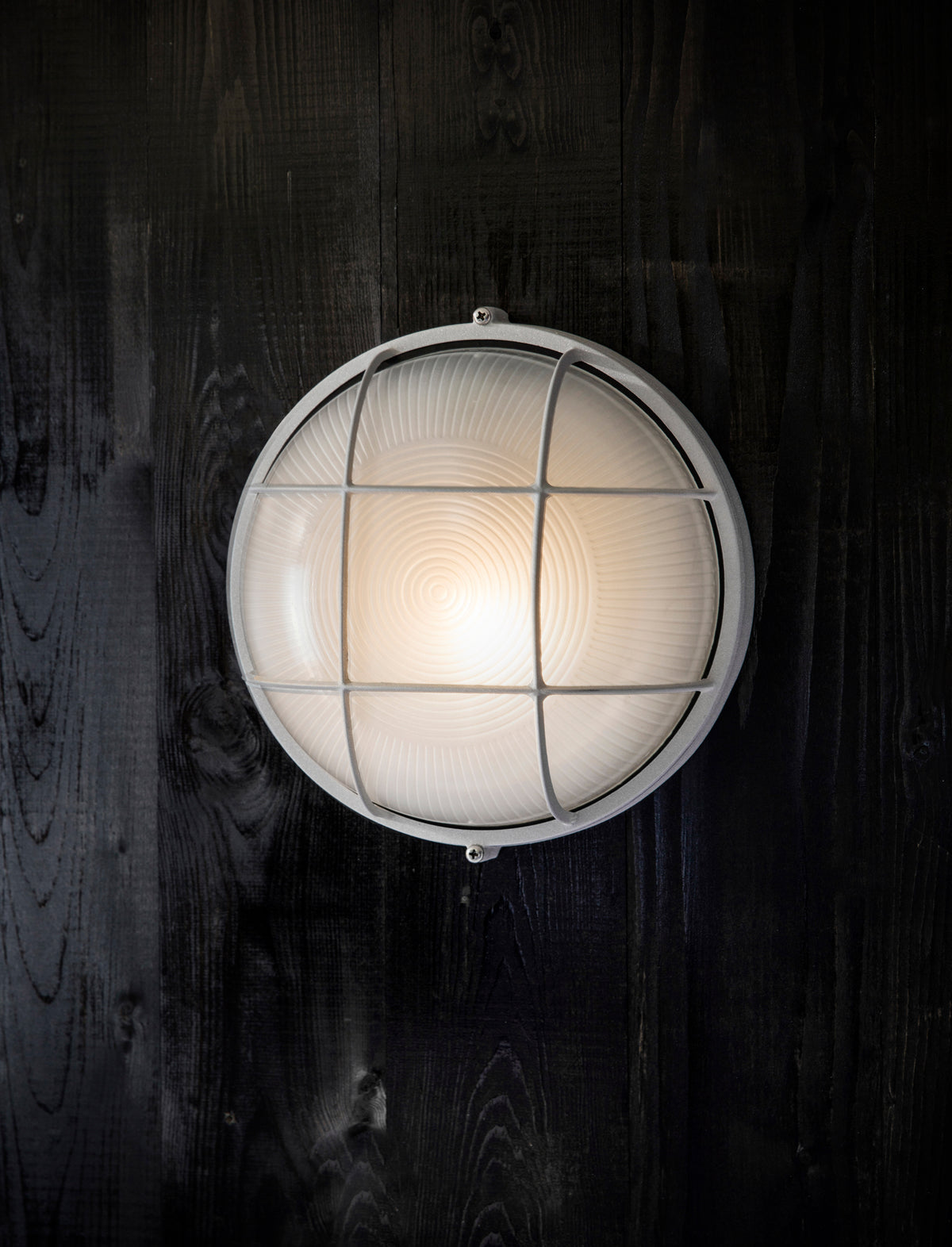 Garden Trading Chatham Bulk Head Light Round Grey
