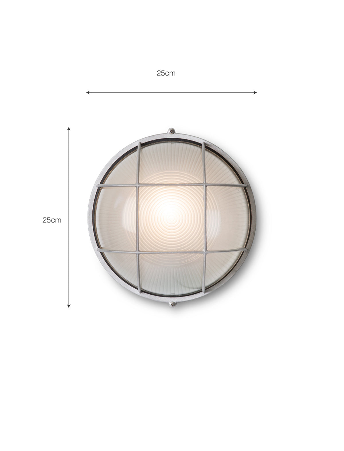 Garden Trading Chatham Bulk Head Light Round Grey