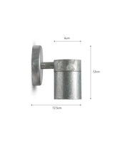 Garden Trading St Ives Down Light - Galvanised Steel, Silver