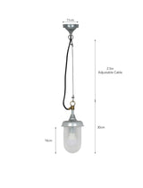 Garden Trading St Ives Harbour Outdoor Pendant Light Galvanised Steel