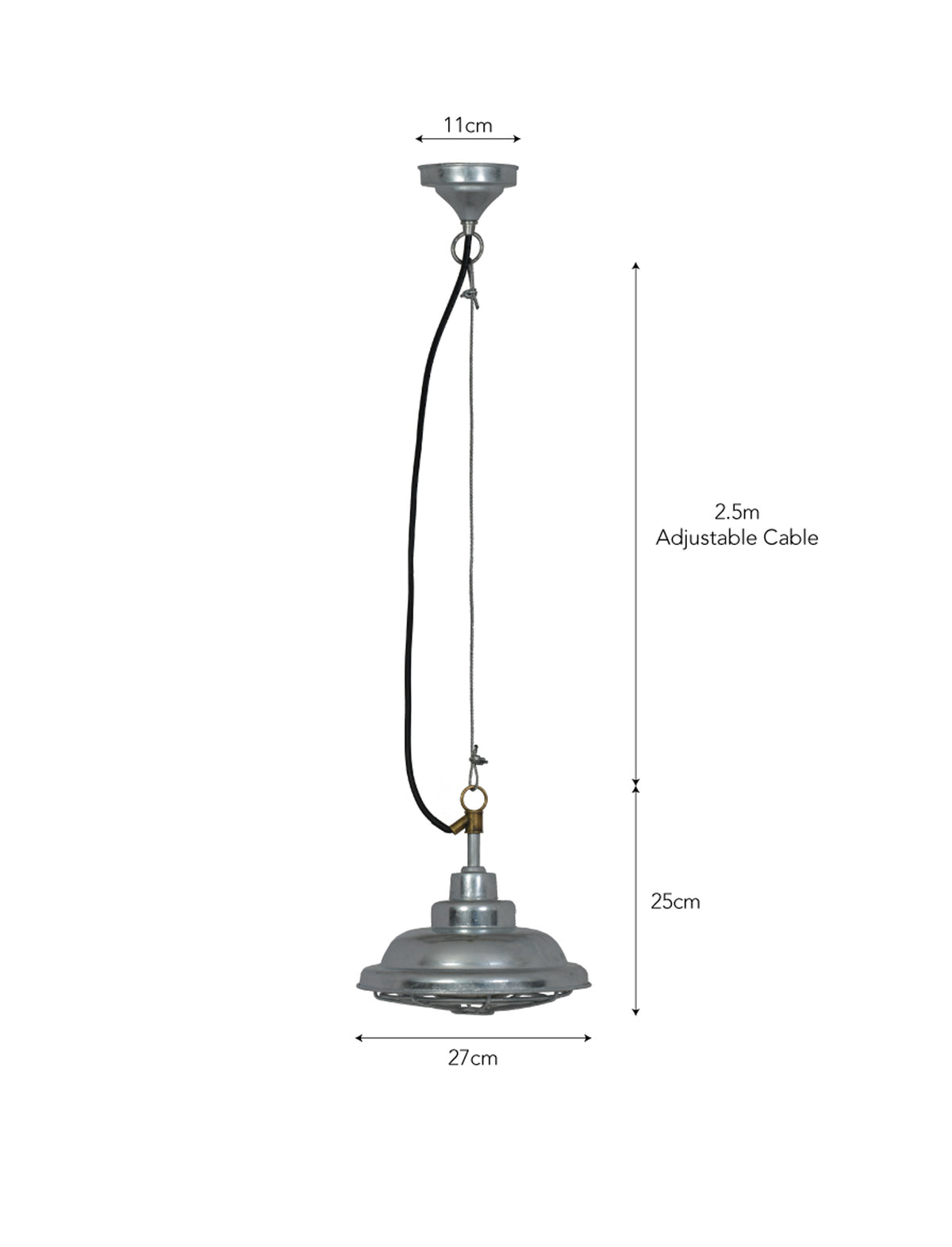 Garden Trading St Ives Mariner Outdoor Pendant Light Galvanised Steel