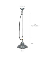 Garden Trading St Ives Mariner Outdoor Pendant Light Galvanised Steel