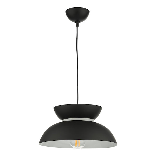 Dar Larina Pendant Matt Black –  from Amos Lighting + Home