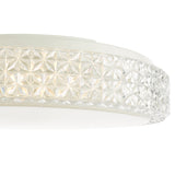 Dar Liana Flush Clear Faceted Plastic LED