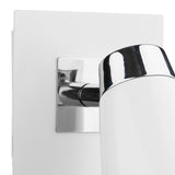 Dar Loft Single Wall Spotlight Matt White Polished Chrome –  from Amos Lighting + Home