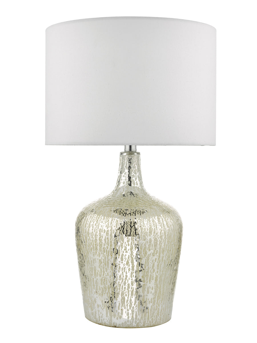 Dar Lolek Dual Light Table Lamp Silver Glass With Shade –  from Amos Lighting + Home