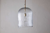 Nkuku Lumina Fluted Recycled Glass Pendant Large