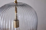 Nkuku Lumina Fluted Recycled Glass Pendant Large