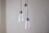 Nkuku Lumina Fluted Recycled Glass Cluster Light