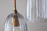 Nkuku Lumina Fluted Recycled Glass Cluster Light