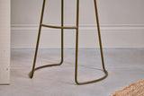 Nkuku Loko Stool Mango Wood & Rust Tall