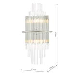 Dar Lukas Wall Light Polished Chrome –  from Amos Lighting + Home