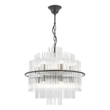 Dar Lukas Pendant Chandelier Satin Black –  from Amos Lighting + Home