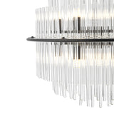 Dar Lukas Pendant Chandelier Satin Black –  from Amos Lighting + Home