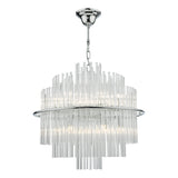 Dar Lukas 13 Light Pendant Chandelier Polished Chrome –  from Amos Lighting + Home