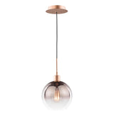 Dar Lycia Pendant Satin Bronze and Bronze Ombre Glass