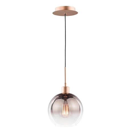 Dar Lycia Pendant Satin Bronze and Bronze Ombre Glass