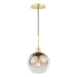 Dar Lycia Pendant Polished Gold and Gold Ombre Glass –  from Amos Lighting + Home